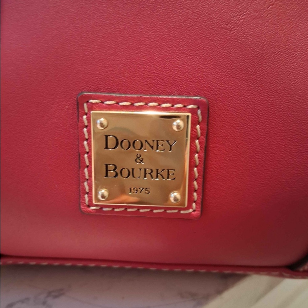 Dooney & Bourke Fuchsia Leather Satchel - Picture 3 of 3